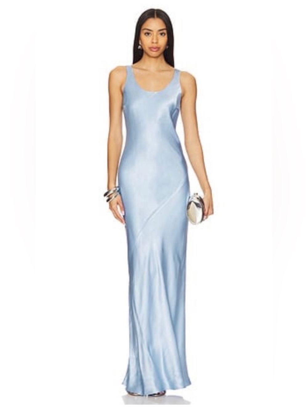 Adelyn Dress in Steel Blue